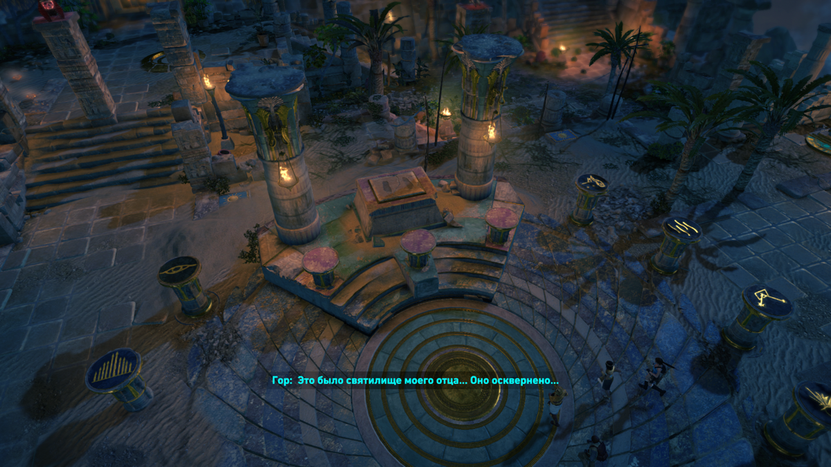 Lara Croft and the Temple of Osiris (Windows) screenshot: Desecrated sanctuary of Osiris