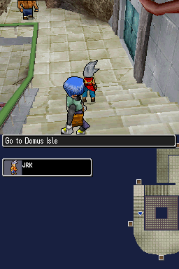 Dragon Quest Monsters: Joker (Nintendo DS) screenshot: On the stairs