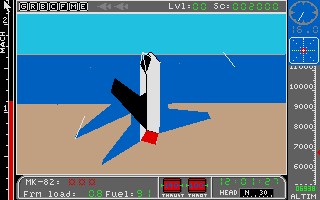 Jet (Atari ST) screenshot: A nice external view