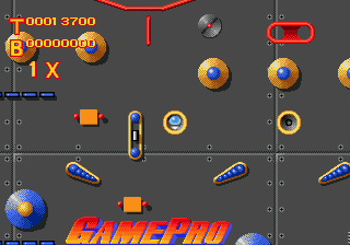 Virtual Pinball (Genesis) screenshot: Almost like 3 tables in one at times