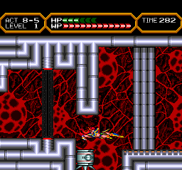 Valis IV (TurboGrafx CD) screenshot: Here you need to use Yuko to slide. The robot can't do that