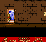 Gold and Glory: The Road to El Dorado (Game Boy Color) screenshot: Entering the house...
