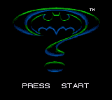 Batman Forever (Game Gear) screenshot: Title screen.