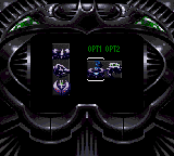 Batman Forever (Game Gear) screenshot: Weapon selection.