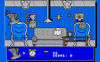 Scary (Atari ST) screenshot: Time to start