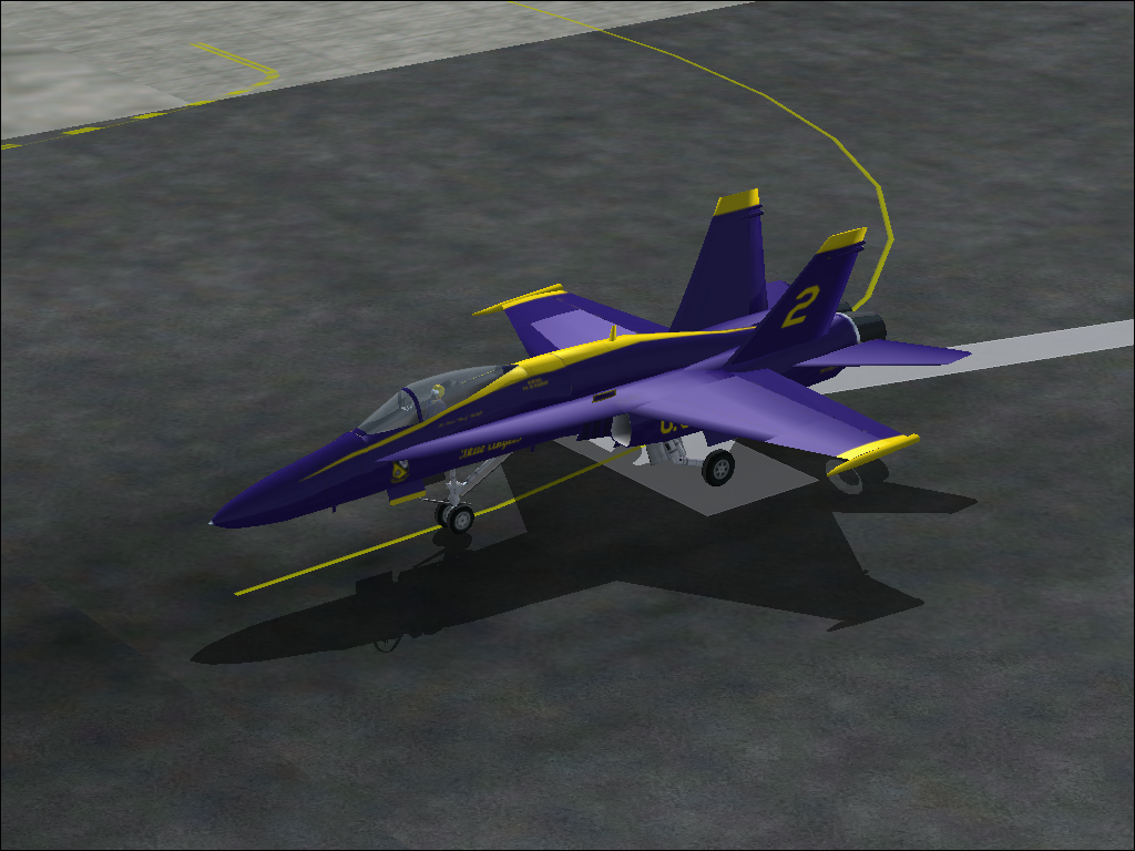 Military Collection (Windows) screenshot: F/A-18C - At NAS Pensacola.