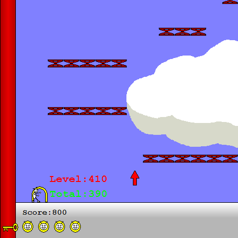 Wally (Windows) screenshot: First level completed