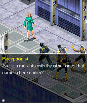 X-Men: Legends (N-Gage) screenshot: You will meet some NPCs during the missions as well, I wouldn't call them useful though.