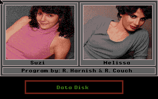 Strip Poker II (Apple IIgs) screenshot: Choose your opponent