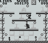 Bill & Ted's Excellent Game Boy Adventure (Game Boy) screenshot: level 1-2