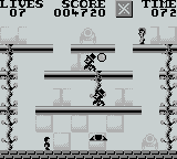 Bill & Ted's Excellent Game Boy Adventure (Game Boy) screenshot: Avoid the enemies