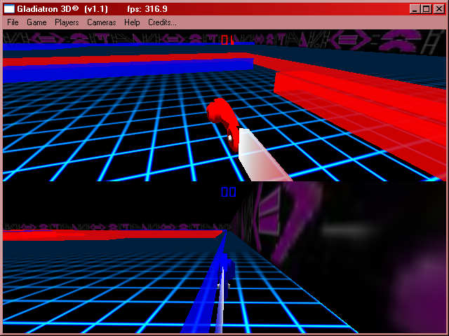Gladiatron 3D (Windows) screenshot: The camera can be freely rotated