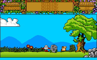 Treasure Island Dizzy (Amiga) screenshot: Pirate grave.