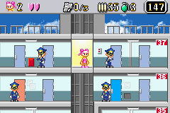 Elevator Action Old & New (Game Boy Advance) screenshot: New mode