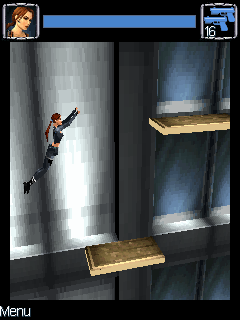 Lara Croft: Tomb Raider - Legend: Tokyo (J2ME) screenshot: Jumping