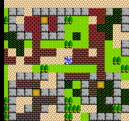 Dragon Warrior (NES) screenshot: Deserted town