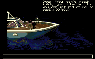 007: James Bond - The Stealth Affair (Amiga) screenshot: On a yatch.