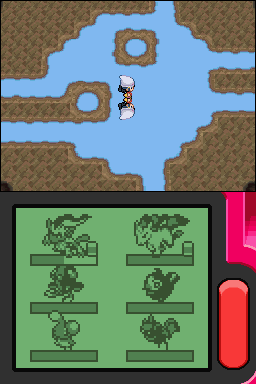 Pokémon Pearl Version (Nintendo DS) screenshot: Nice water effect
