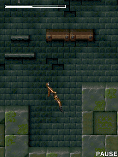 Tomb Raider: Underworld (J2ME) screenshot: Pole swinging