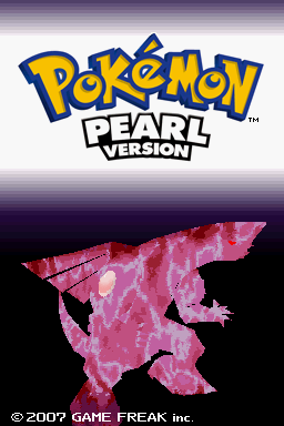 Pokémon Pearl Version (Nintendo DS) screenshot: Title screen