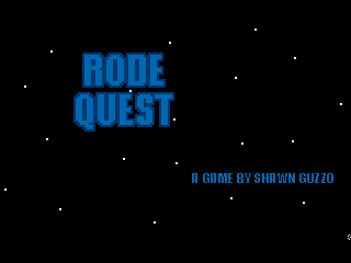 Rode Quest (Windows) screenshot: Title screen