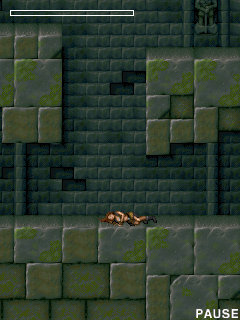 Tomb Raider: Underworld (J2ME) screenshot: Mistime a jump and...