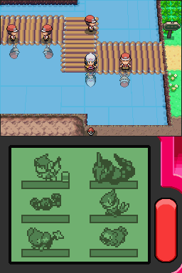 Pokémon Pearl Version (Nintendo DS) screenshot: Fishermen