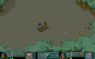 Soldiers of Fortune (Atari ST) screenshot: Keys opens new paths
