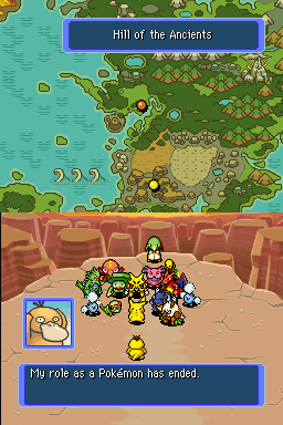 Pokémon Mystery Dungeon: Blue Rescue Team (Nintendo DS) screenshot: Almost the end