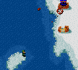 Cannon Fodder (Game Boy Color) screenshot: You throw a grenade...