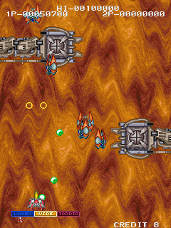 Galmedes (Arcade) screenshot: Round 2