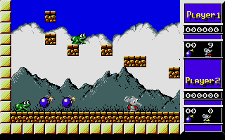 CJ's Elephant Antics (Atari ST) screenshot: Level one