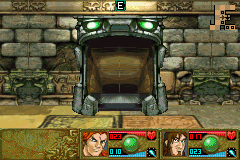 Mazes of Fate (Game Boy Advance) screenshot: These doors take you up or down a level
