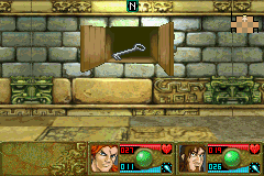 Mazes of Fate (Game Boy Advance) screenshot: This key is need to unlock a door