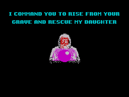 Altered Beast (ZX Spectrum) screenshot: Rise from your grave