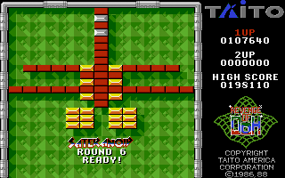 Arkanoid: Revenge of DOH (Apple IIgs) screenshot: Round 6 introduction