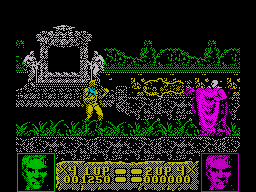Altered Beast (ZX Spectrum) screenshot: Your not powerful enough to face this boss
