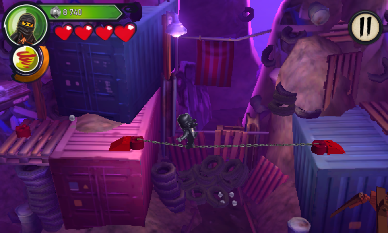 LEGO Ninjago: Shadow of Ronin (Android) screenshot: Chain walk