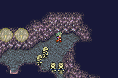 Final Fantasy III (Game Boy Advance) screenshot: Being chased.