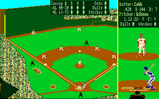 Earl Weaver Baseball (Amiga) screenshot: Play ball