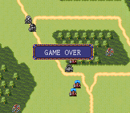 Farland Story (SNES) screenshot: Game over.