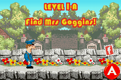 Postman Pat and the Greendale Rocket (Game Boy Advance) screenshot: Starting the game with the task...