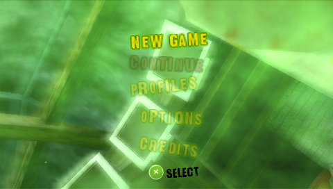 Dead Head Fred (PSP) screenshot: Main menu