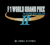 F1 World Grand Prix II for Game Boy Color (Game Boy Color) screenshot: Title screen