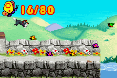 Postman Pat and the Greendale Rocket (Game Boy Advance) screenshot: Catching the butterflies...