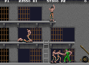 M.I.A.: Missing in Action (Arcade) screenshot: Finally, POWs are rescued!