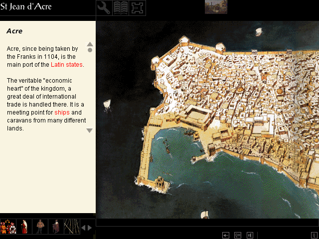 Crusader: Adventure Out of Time (Windows) screenshot: Acre overhead view