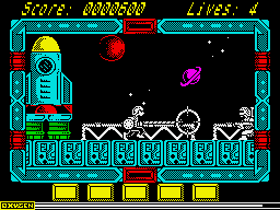 NorthStar (ZX Spectrum) screenshot: On the prowl