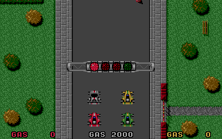 Nitro (Atari ST) screenshot: The first race will soon begin