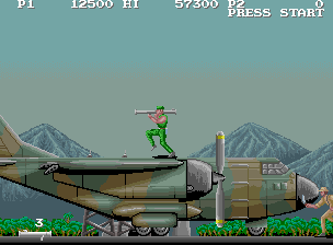 M.I.A.: Missing in Action (Arcade) screenshot: Got a bazooka
